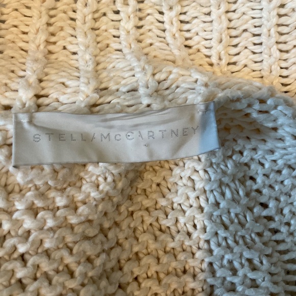 Vintage Stella McCartney Chunky Knit Cream Cardigan Sweater Coat IT 44 (US 8-10) - Picture 4 of 6
